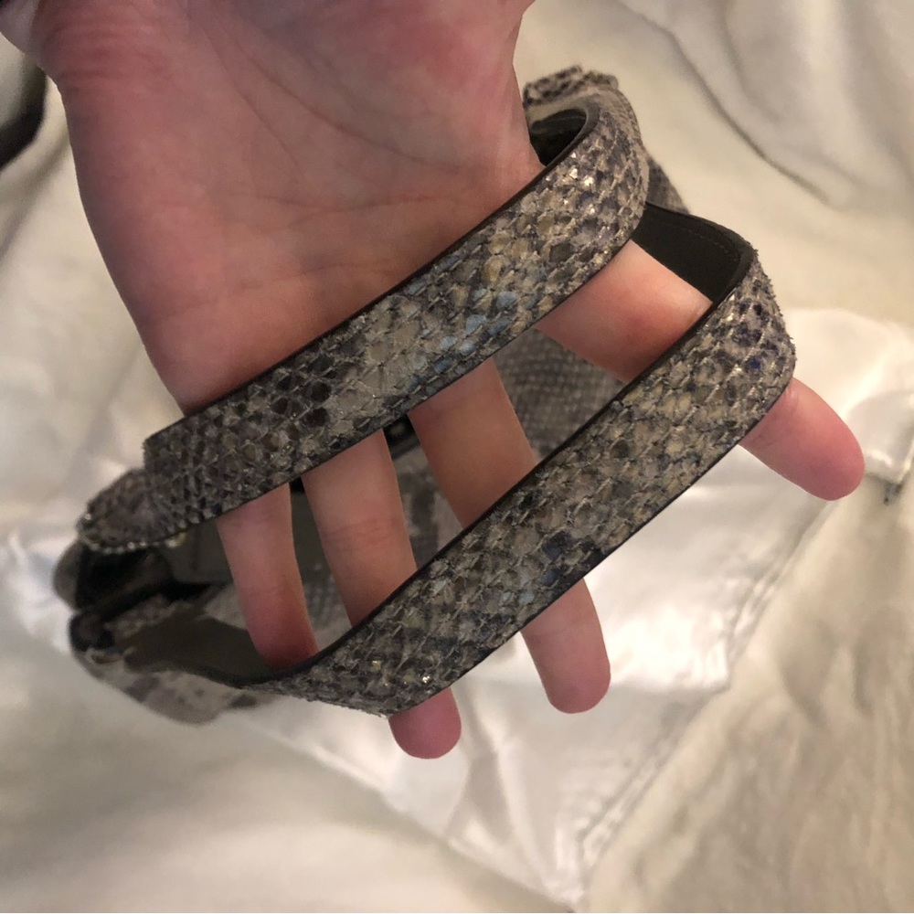 Coach Python Embossed Leather Exotic Hobo Bag F19… - image 8